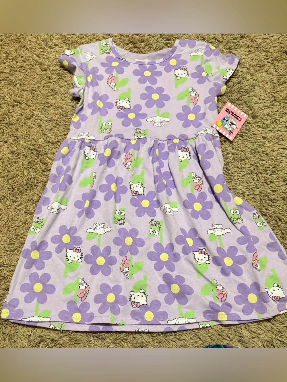 Hello Kitty And Friends Print Dress Size: L (10-12)